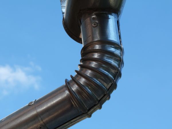 Metal Downspout Installation in Jasper